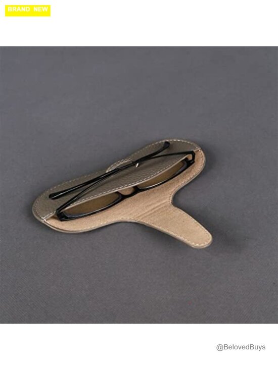 Soft Leather Glasses Case Holder Slim Sunglasses Pouch Portable Eyewear Sleeve